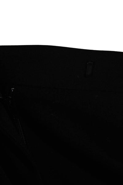 Calvin Klein Womens Zipper Fly High Rise Pleated Trouser Pants Black Size 16