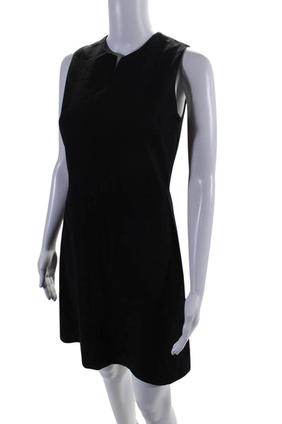 Theory Womens Sleeveless Myani Sevona A Line Dress Black Wool Blend Size 2