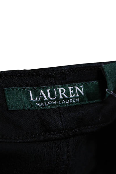 Lauren Ralph Lauren Women's Midrise Straight Leg Jeans Pants Black Size 16