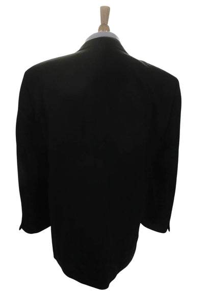 Arnold Brant Mens Cashmere Button Down Blazer Jacket Black Size 43 Regular