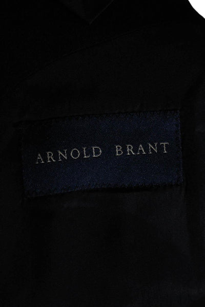 Arnold Brant Mens Cashmere Button Down Blazer Jacket Black Size 43 Regular