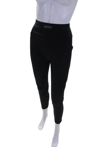 Savage x Fenty Womens Elastic Waist Athletic Slip-On Leggings Black Size L