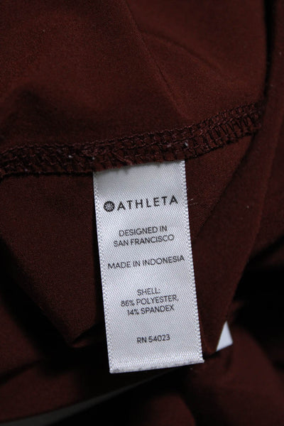 Athleta Womens High Rise Tie Waist Paperbag Pants Brown Size 6