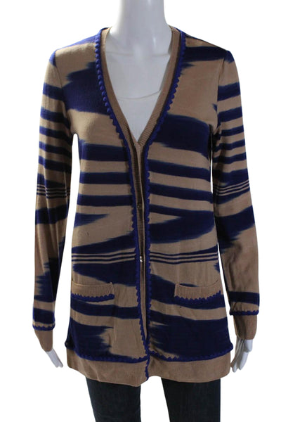 Missoni Women's Long Sleeves Button Down Cardigan Sweater Striped Size S