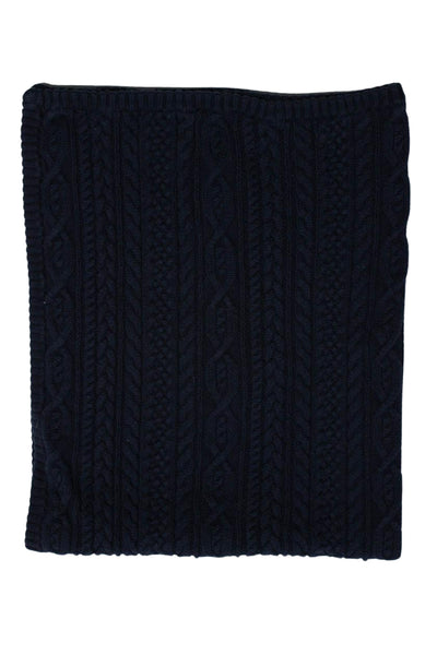 Ralph Lauren Cotton Cable Knit Baby Throw Blanket Navy Size OS