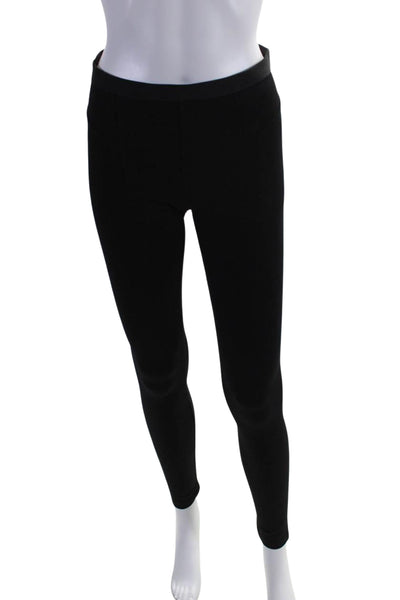 Helmut Helmut Lang Womens Elastic Waist Mid Rise Ankle Leggings Black Size S