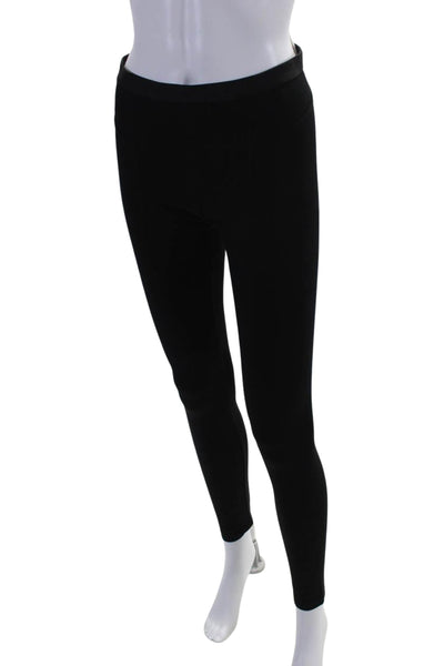 Helmut Helmut Lang Womens Elastic Waist Mid Rise Ankle Leggings Black Size S