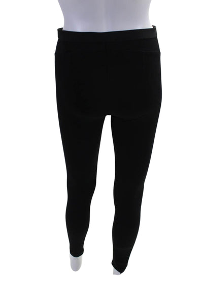 Helmut Helmut Lang Womens Elastic Waist Mid Rise Ankle Leggings Black Size S