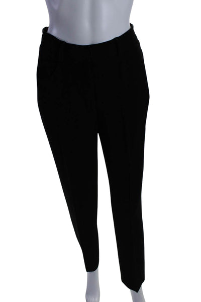 Donna Karan New York Women's Hook Closure Flat Front Dress Pants Black Size 6