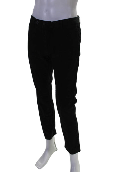 Polo Ralph Lauren Mens Cotton Button Slim Stretch Casual Pants Black Size EUR31