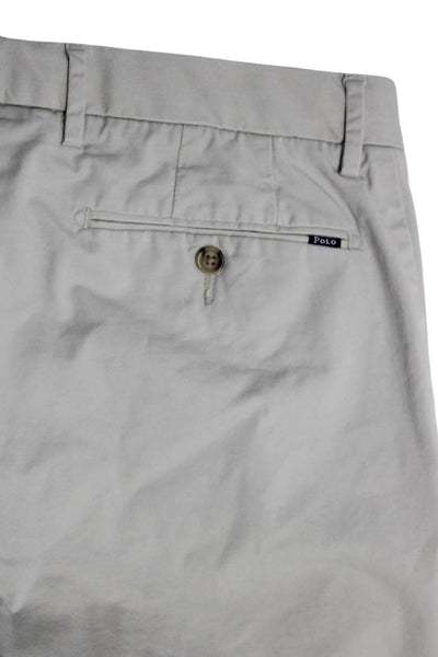 Polo Ralph Lauren Mens Stretch Slim Fit Khaki Trousers Pants Beige Cotton Size 3