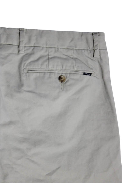 Polo Ralph Lauren Mens Slim Stretch Khaki Pants Light Beige Cotton Size 31x30