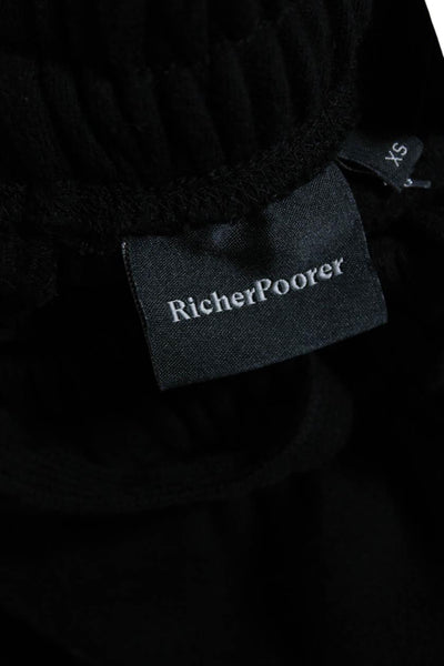 Richer Poorer Womens Cotton Blend Drawstring Waist Sweatpants Black Size XS