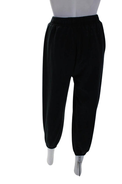 Ksubi Womens Cotton Elastic Waist High-Rise Tapered Sweatpants Black Size XS