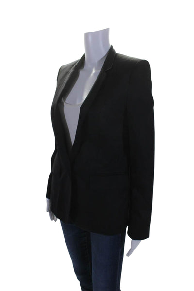 Stella McCartney Womens Single Button Blazer Jacket Black Wool Size EUR 38