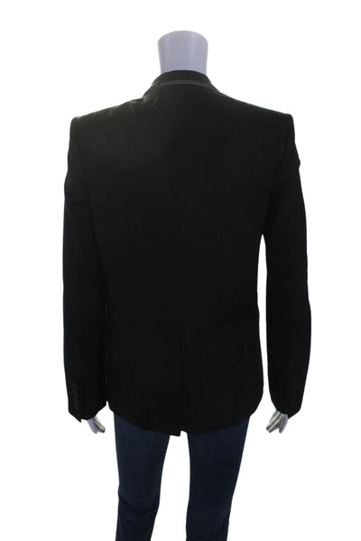 Stella McCartney Womens Single Button Blazer Jacket Black Wool Size EUR 38