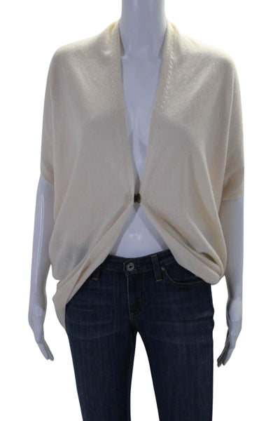 SOH Womens Dolman Sleeve Button Split Cardigan Sweater Beige Cashmere Medium