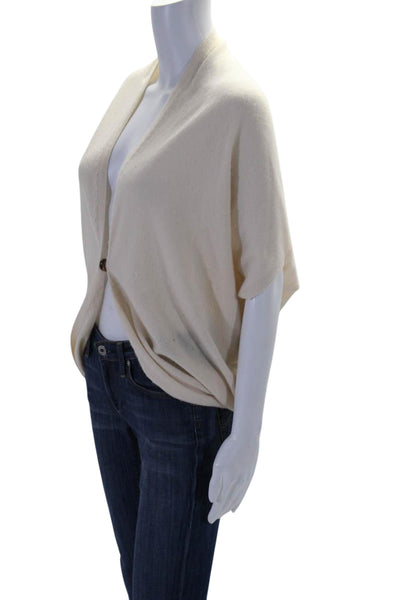 SOH Womens Dolman Sleeve Button Split Cardigan Sweater Beige Cashmere Medium