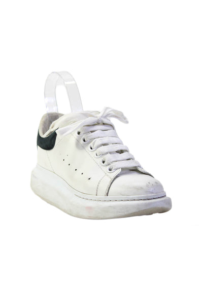 Alexander McQueen Womens Colorblock Round Toe Platform Sneakers White Size EUR35