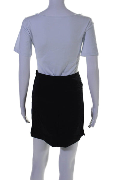 L'etoile Womens Flat Front A Line Mini Tennis Skort Black Size Extra Small