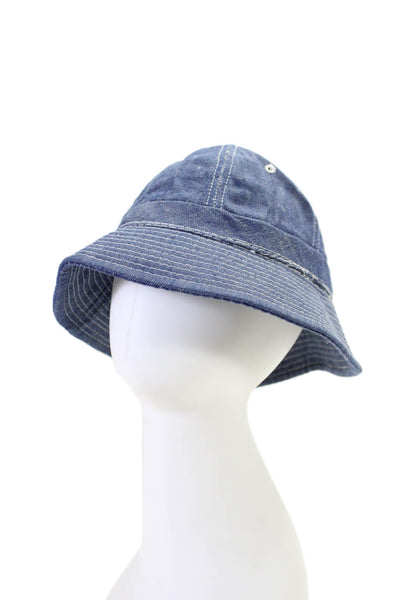 Designer Womens Cotton Denim Blue Buckle Hat Size S from eBay Endless Runway