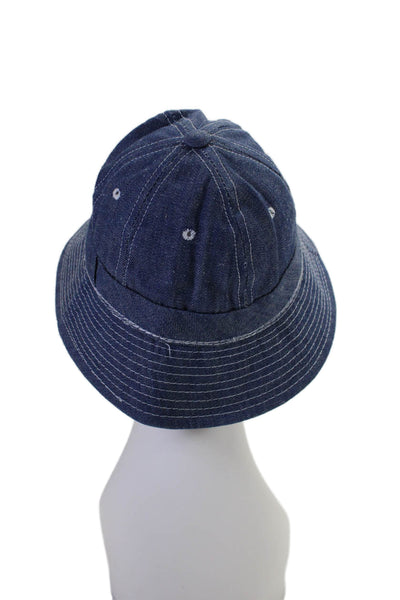 Designer Womens Cotton Denim Blue Buckle Hat Size S from eBay Endless Runway