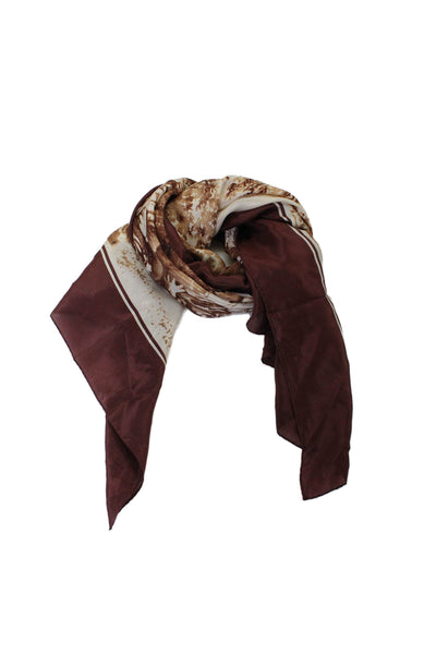 Adrienne Vittadini Womens Brown and Blush Printed Scarf from eBay Endless Runway