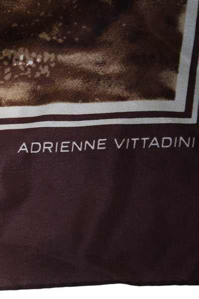 Adrienne Vittadini Womens Brown and Blush Printed Scarf from eBay Endless Runway