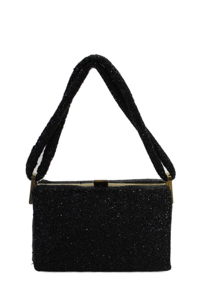 Designer Womens Black Beaded Detail Top Handle Handbag from eBay Endless Runway