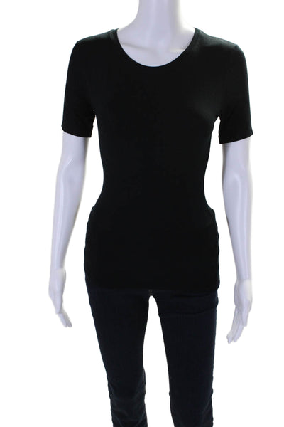 Zimmerli Of Switzerland Womens Short Sleeve Slim Fit T Shirt Black Size S