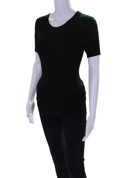 Zimmerli Of Switzerland Womens Short Sleeve Slim Fit T Shirt Black Size S