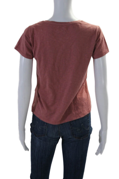 Bassigue Womens Short Sleeve Another Boy Another Problem Tee Shirt Pink Size XS