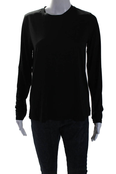 Lululemon Womens Round Neck Long Sleeve Pullover Athletic Top Black Size M