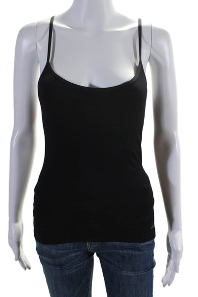 Splits59 Womens Round Neck Sleeveless Pullover Casual Tank Top Black Size S