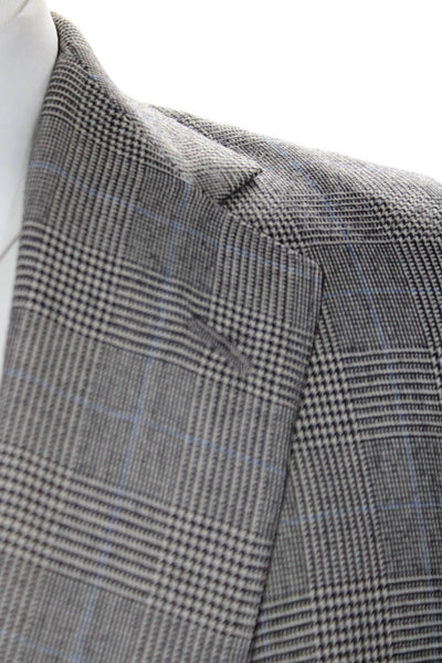 Brooks Brothers Mens Gray Plaid Print Blazer Size 40 from eBay Endless Runway