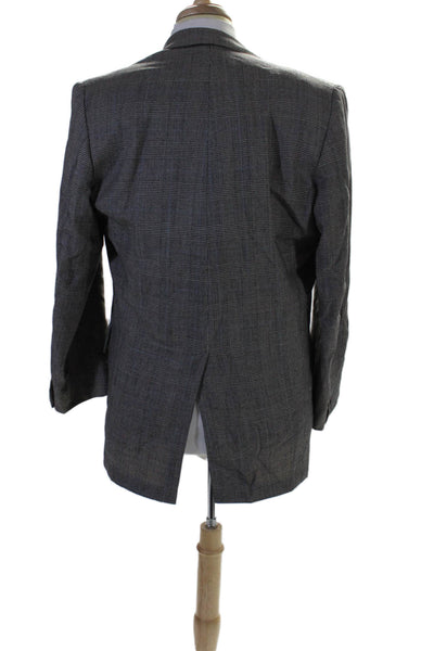 Brooks Brothers Mens Gray Plaid Print Blazer Size 40 from eBay Endless Runway