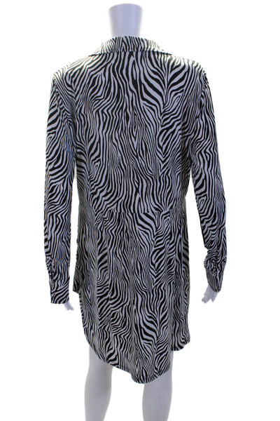 Michael Michael Kors Women's Long Sleeves Animal Print Wrap Mini Dress Size L