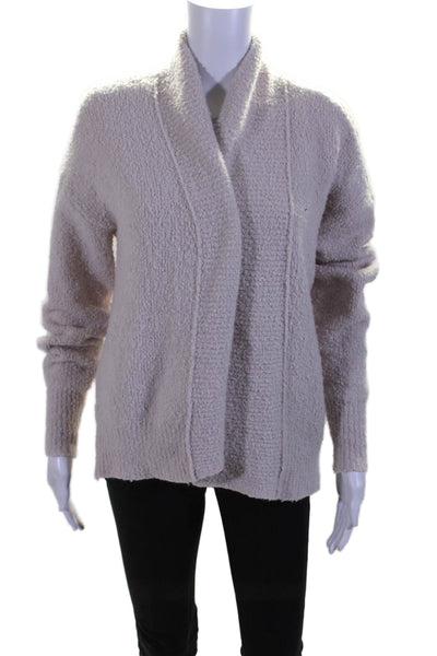 360 Sweater Women's Long Sleeves Open Front Cardigan Sweater Pink Size XS