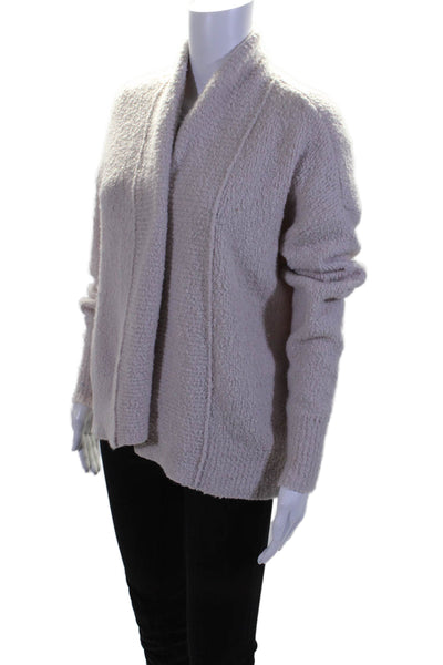 360 Sweater Women's Long Sleeves Open Front Cardigan Sweater Pink Size XS