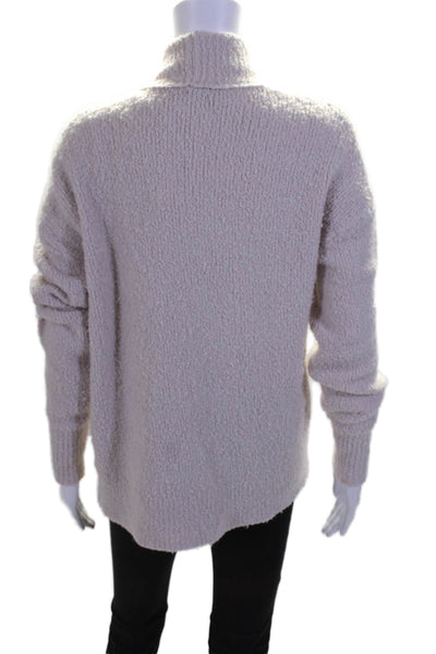 360 Sweater Women's Long Sleeves Open Front Cardigan Sweater Pink Size XS