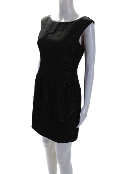 Milly Of New York Womens Sleeveless Cut Out Back Bow Dress Black Size 4