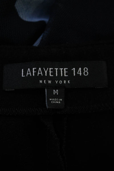 Lafayette 148 New York Womens High Rise Slim Leg Dress Pants Black Size Medium