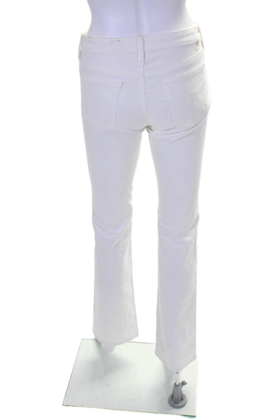 AG Adriano Goldschmied Womens Tapered Leg Five Pocket Pants White Size 28