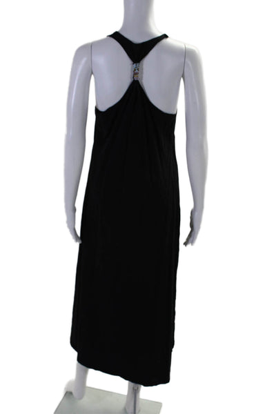 Jets By Jessika Allen Womens SLeeveless Long Dress Black Size Small