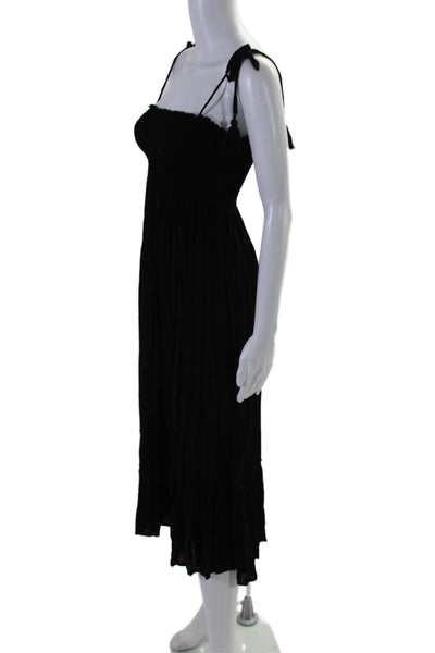 Cool Change Womens Fit To Flare Sleeveless Long Dress Black Size XS