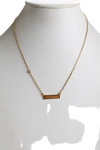 Kate Spade New York Womens Gold Tone Crystal Necklace from eBay Endless Runway