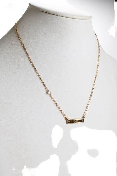 Kate Spade New York Womens Gold Tone Crystal Necklace from eBay Endless Runway