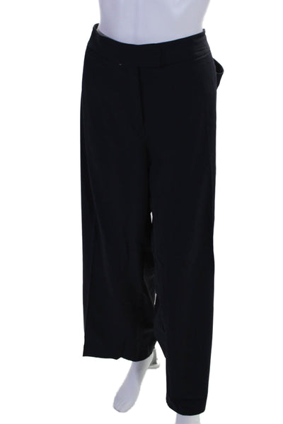 Lafayette 148 New York Womens High Rise Wide Leg Dress Pants Black Size 20 Wide