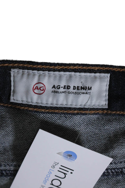 AG-ED Denim Womens Cotton Dark Wash Low Rise Angel Boot Cut Jeans Blue Size 24