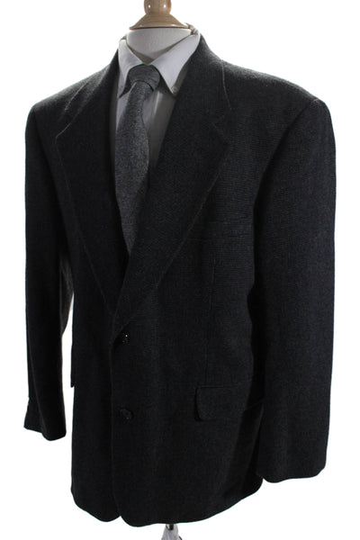 Gianfranco Ruffini Men's Long Sleeves Lined Two Button Jacket Black Size 42